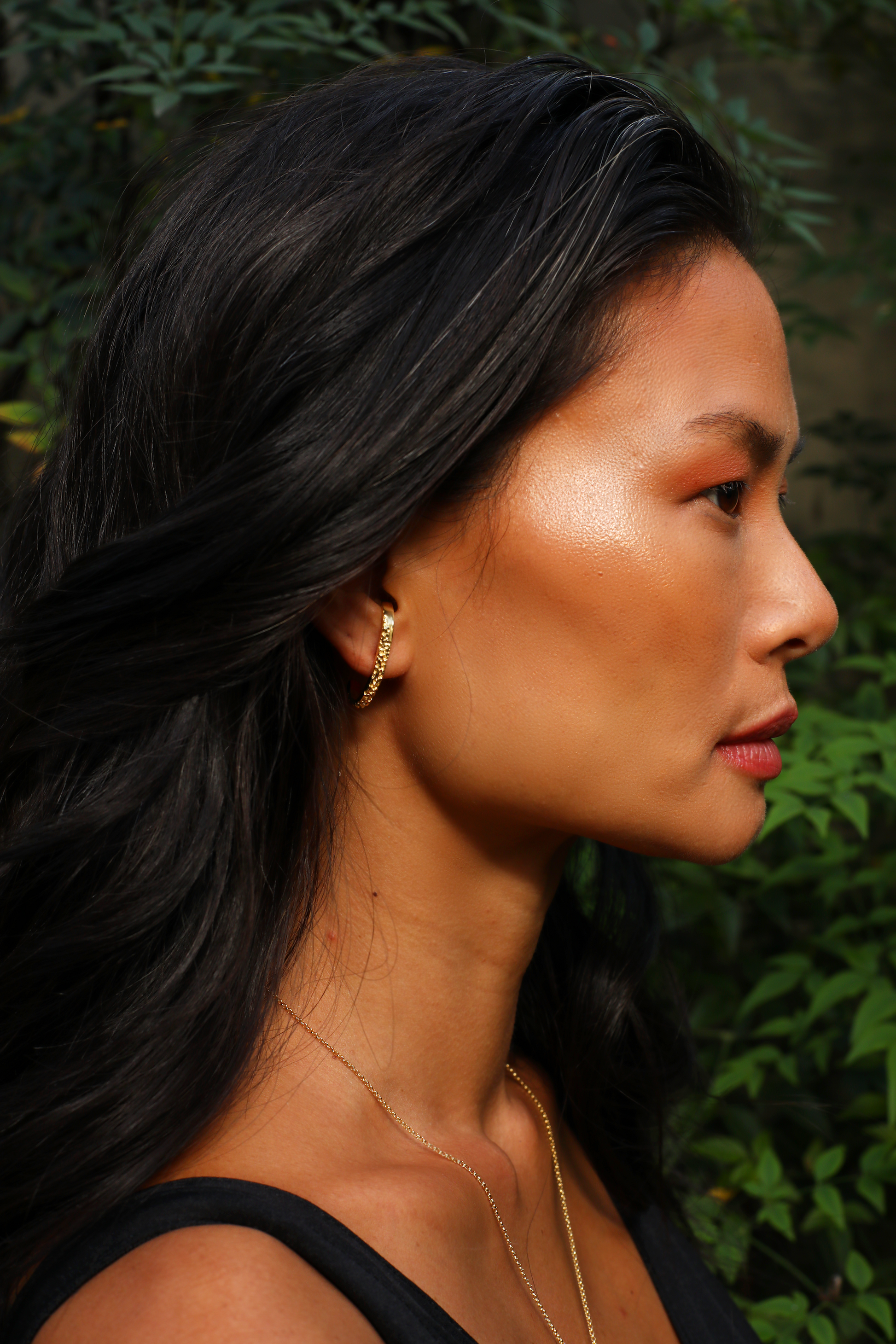 Earcuff Frida Prata com Banho Ouro