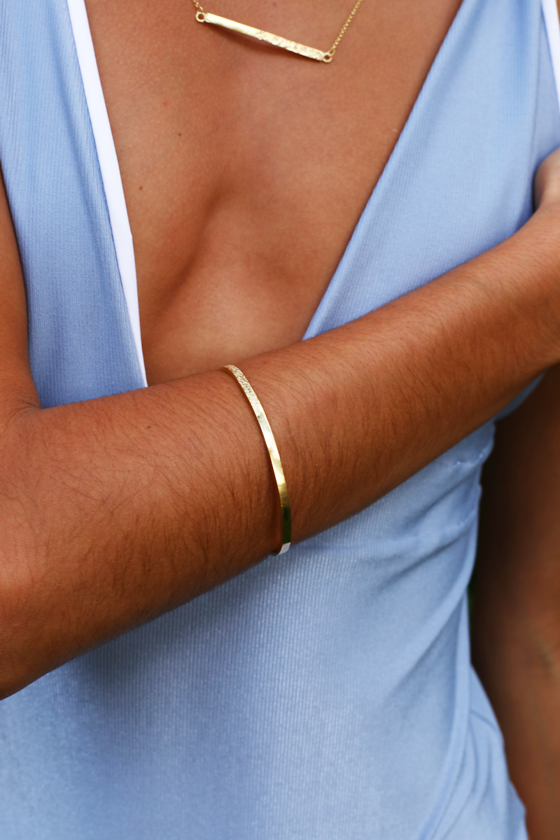 Pulseira Aisara Prata com Banho Ouro